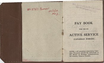 Pay Book, title page